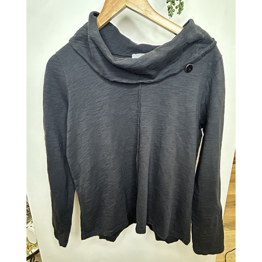 Habitat clothes to live‎ in. Charcoal cowl neck blouse size S, Long Sleeve